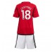 Manchester United Casemiro #18 Replika Babykläder Hemma matchkläder barn 2023-24 Korta ärmar (+ Korta byxor)